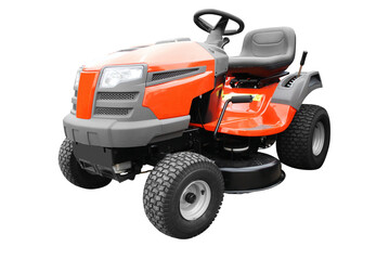 orange lawn mower transparent - 552939116
