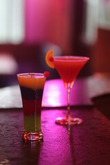 Food in restaurant and Drink
Cocktails with ice cream, Summer Refreshments 