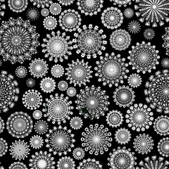 seamless abstract pattern background fabric fashion design print wrapping paper digital illustration texture wallpaper black and white