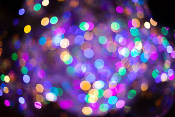 Christmas bokeh, background