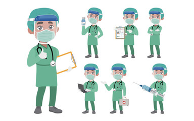 Doctor wearing protective suite to fight coronavirus