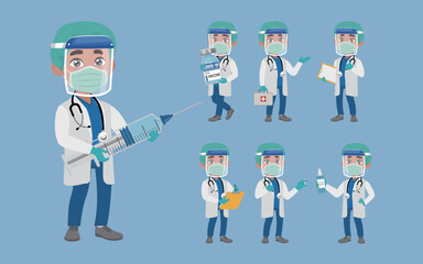 Doctor wearing protective suite to fight coronavirus