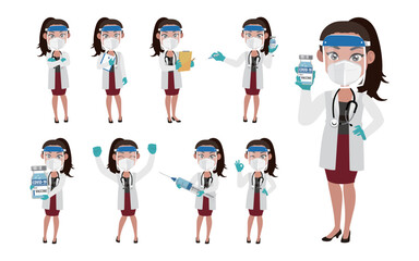 Doctor wearing protective suite to fight coronavirus