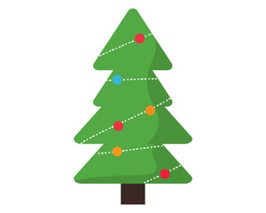 クリスマスツリー。ベクターイラスト
