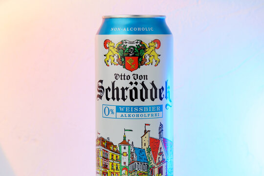Tyumen, Russia-November 02, 2022: Otto von Schrodder is brewed in the city of Dresden at a brewery founded in 1885.