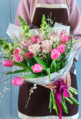 nice bouquet in the hands