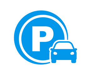 Car parking icon. Parking space sign. Parking location. Vector sign.