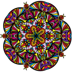 Art, Coloring pictures, circular images, coloring.