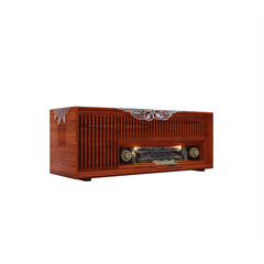 vintage radio isolated