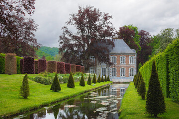 Fountain in the park of Annevoie Castle