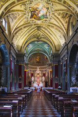 Inside the church in Udine