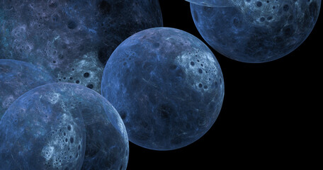 Fantastic abstract background from stars and galactic in space. Fractal spiral.