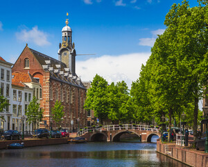 In the old town of Leiden