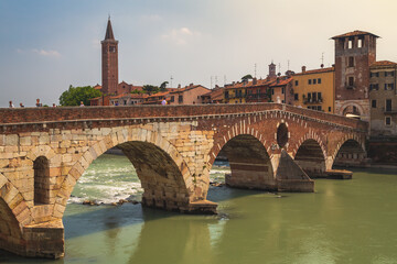Fototapeta premium In the historic centre of Verona