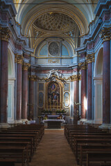 Fototapeta premium Church in the old town of Anguillara Sabazia