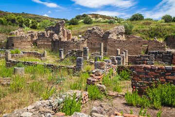 Fototapeta na wymiar In the ruins of ancient Velia