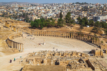 In the ruins of ancient Jerash
