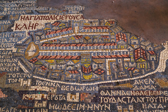 In the historic centre of Madaba