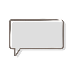 Fototapeta premium 手描き 吹き出し 色付き イラスト セット