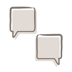 Fototapeta premium 手描き 吹き出し 色付き イラスト セット