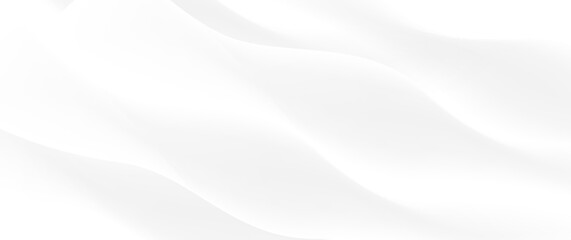 Obraz premium Abstract white smooth wavy shape background. Website, banner, and brochure. Vector illustration