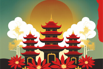 Gulungan Kuningan festival. Generative Ai