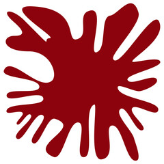 Obraz premium An abstract transparent splatter shape design element.