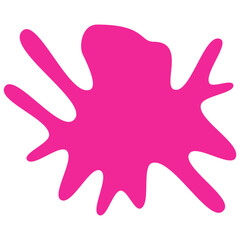 Obraz premium An abstract transparent splatter shape design element.