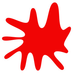 Obraz premium An abstract transparent splatter shape design element.