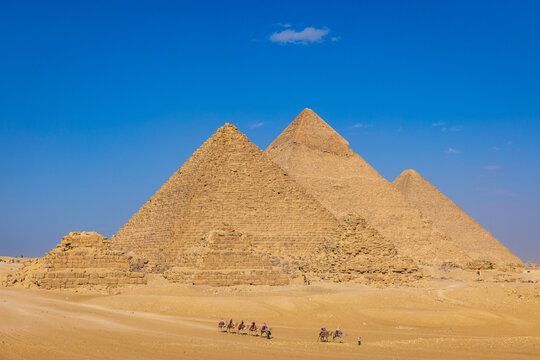 View to great Egypt pyramides