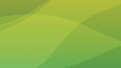 柔らかなグリーンの波　アブストラクト　背景イラスト