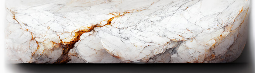 Fototapeta premium Beautiful white marble background image. Abstract illustration for banner, template