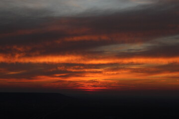 Atardecer rojo