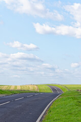 Road across the South Downs at Beachy Head - East Sussex - United Kingdom