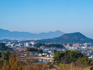 Fototapeta na wymiar 甘樫丘からの風景