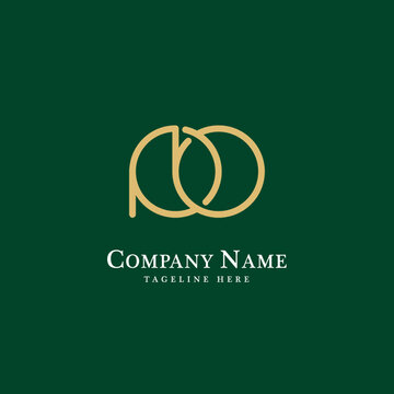 letter pb logo design template