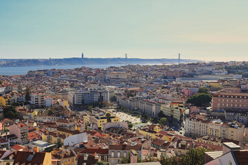 View of Lisbon from the Senhora do Monte viewpoint