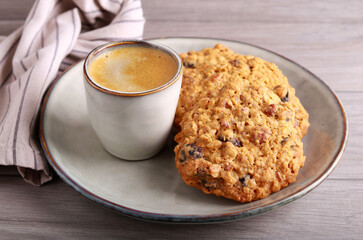 Cranberry and pecan oat cookies,