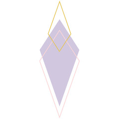 Pink Purple Abstract Geometric Shapes