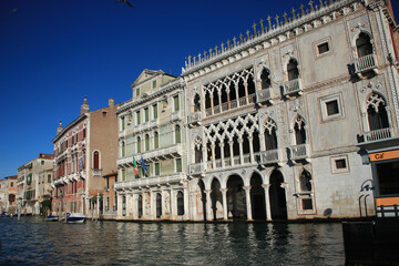 Fototapeta na wymiar Grand Canal (Ca' D'oro) Palace Miani et Galerie d'art Giorgio Franchetti