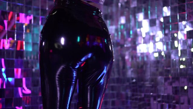 Hot sexy woman dancing in a nightclub