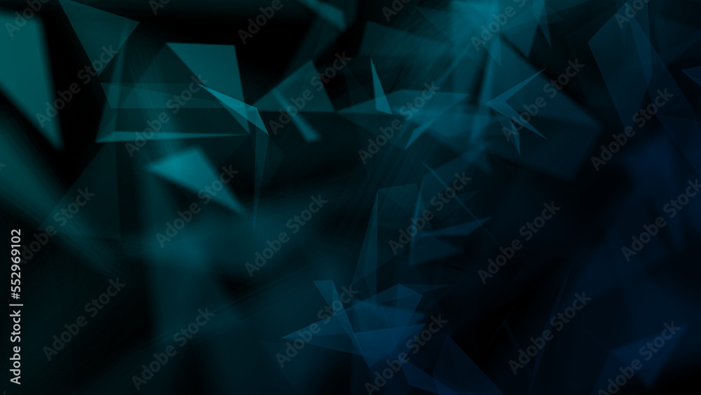 Poster abstract plexus blue geometry background. digital technology network connection concept. 3d rendered