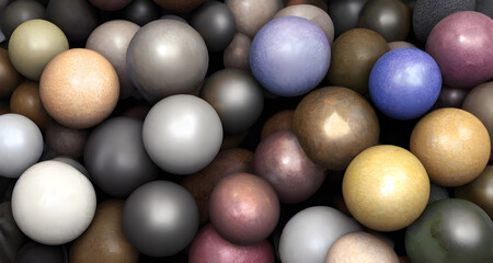 Fototapeta na wymiar Ai Digital Illustration Colourful Giant Marbles