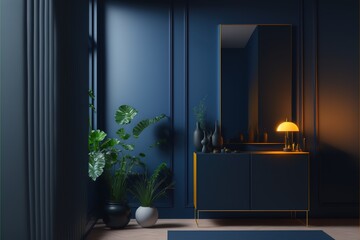 Digital illustration about house interior.