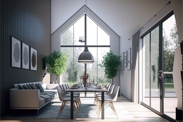 Digital illustration about house interior.