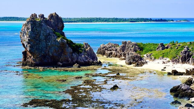 ギタラ展望台から見える海ギタラと二見ヶ浜