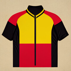 Cycle jersey (red and yellow), Generative AI