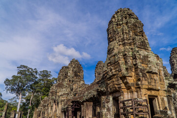 Fototapeta na wymiar Khmer temple structures at Bayon Temple - Angkor Wat, Cambodia