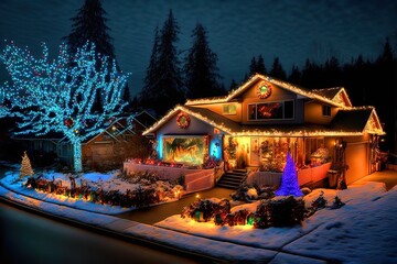 Best Christmas lights decoration house and light display in Metro Vancouver.