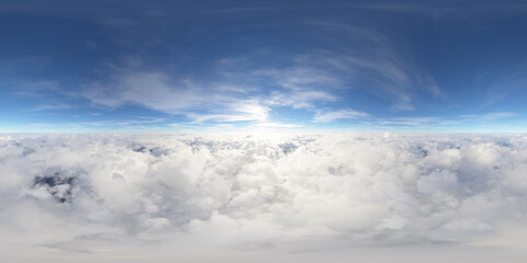blue sky with clouds. heaven spherical 360 HDRI. skybox 3d rendering © Damien